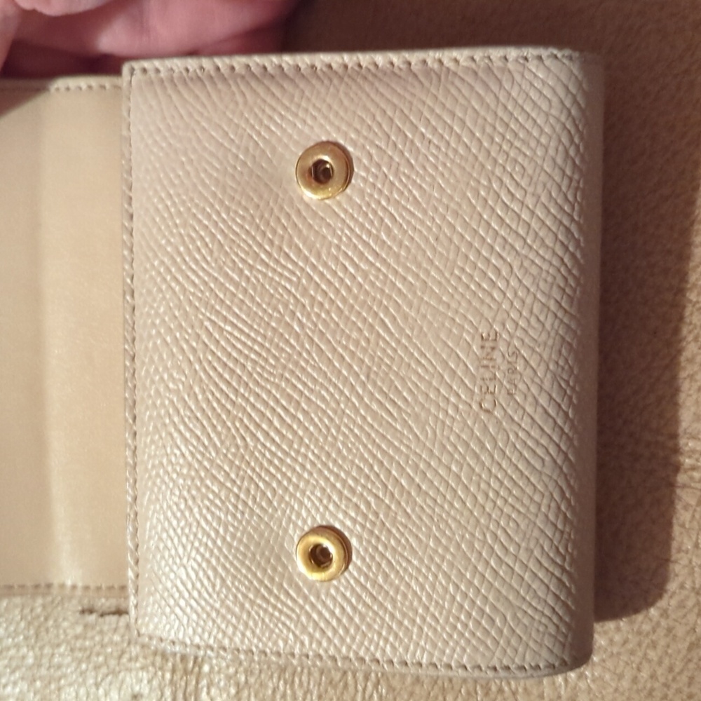 Celine Cream Leather Wallet - Picture 4 of 10